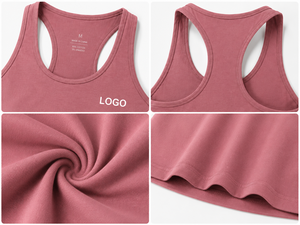 Camiseta sin mangas personalizada para mujer, 75% nailon, 25% elastano, espalda cruzada, top para gimnasio y yoga, ropa deportiva suave y elástica, proveedor mayorista con logotipo personalizado - Product Image 3