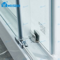 Cabine de douche en verre avec portes coulissantes en acier inoxydable Weisdon Luxury Designs