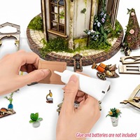 Kit de maison miniature Hamaileon Diy Dream Flower, puzzle 3D pour adultes, maison de poupée miniature avec de nombreuses plantes