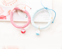 Colliers confortables pour animaux de compagnie de style japonais, design rayé mignon, clochettes, accessoires réglables pour chats et chiens, fabriqués en Chine, autres