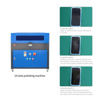 Nouvelle version polisseuse de réparation de verre à 24 fentes pour téléphones tablettes montres Machine à enlever les rayures rectifieuse 220V tension