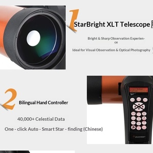 Télescope astronomique <span class=keywords><strong>Celestron</strong></span> NexStar 4SE, haute puissance, observation du ciel professionnelle, recherche automatique des étoiles, 10000x - Product Image 3