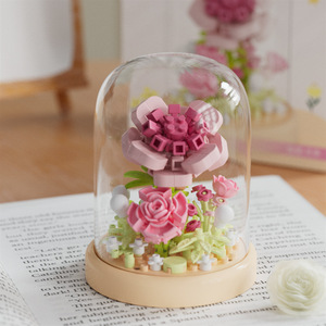 Rompecabezas de plástico modelo 3D, juguete de construcción, abeja, Caracol, Mini ladrillo, mariposa, flor, caja de insectos, pantalla de bloques de construcción de diamantes - Product Image 6