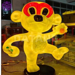 Lámpara de dibujos animados del mono del zodiaco chino para decoración festiva, luz con motivo 3D impermeable IP65 para parques, calles y festivales. - Product Image 6