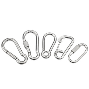 Eight Directions Carabiner 304 Stainless Steel Spring Buckle Chain Connector Universal Use - Product Image 1