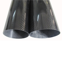 Tube en fibre de carbone, diamètre extérieur 7-32mm, tube rond en fibre de carbone pour avions modèles modifiés, tiges de cerf-volant