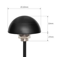 Antena Puck MIMO 5 en 1 para Vehículos de Seguridad Pública, Polarización Vertical, GPS, 4G LTE, WiFi, Conector Roscado, Compatible con OEM, Personalizable