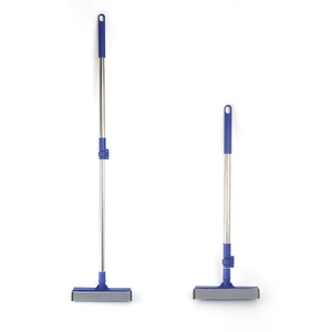 Escurridor de ventanas profesional 2 en 1 limpiador de ventanas con esponja tira de goma suave poste de extensión telescópico ajustable - Product Image 5