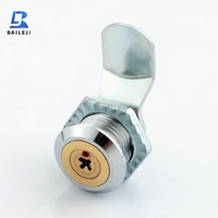 Vente en gros Alliage de zinc Noyau de serrure en cuivre croisé 17mm Serrure électrique à came Cylindre de serrure de boîte aux lettres économique