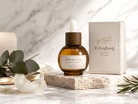 Nouveau Flacon compte-gouttes créatif en verre en forme d'ampoule pour huiles essentielles et parfums, 20ml 30ml 50ml, rechargeable, avec bouchon à vis en bois massif et bambou mat