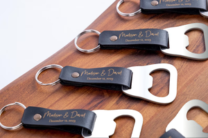 <span class=keywords><strong>Décapsuleur</strong></span> <span class=keywords><strong>porte</strong></span>-clés en similicuir personnalisable avec logo, minimaliste, en acier inoxydable, pour voyage, cadeaux de mariage - Product Image 3