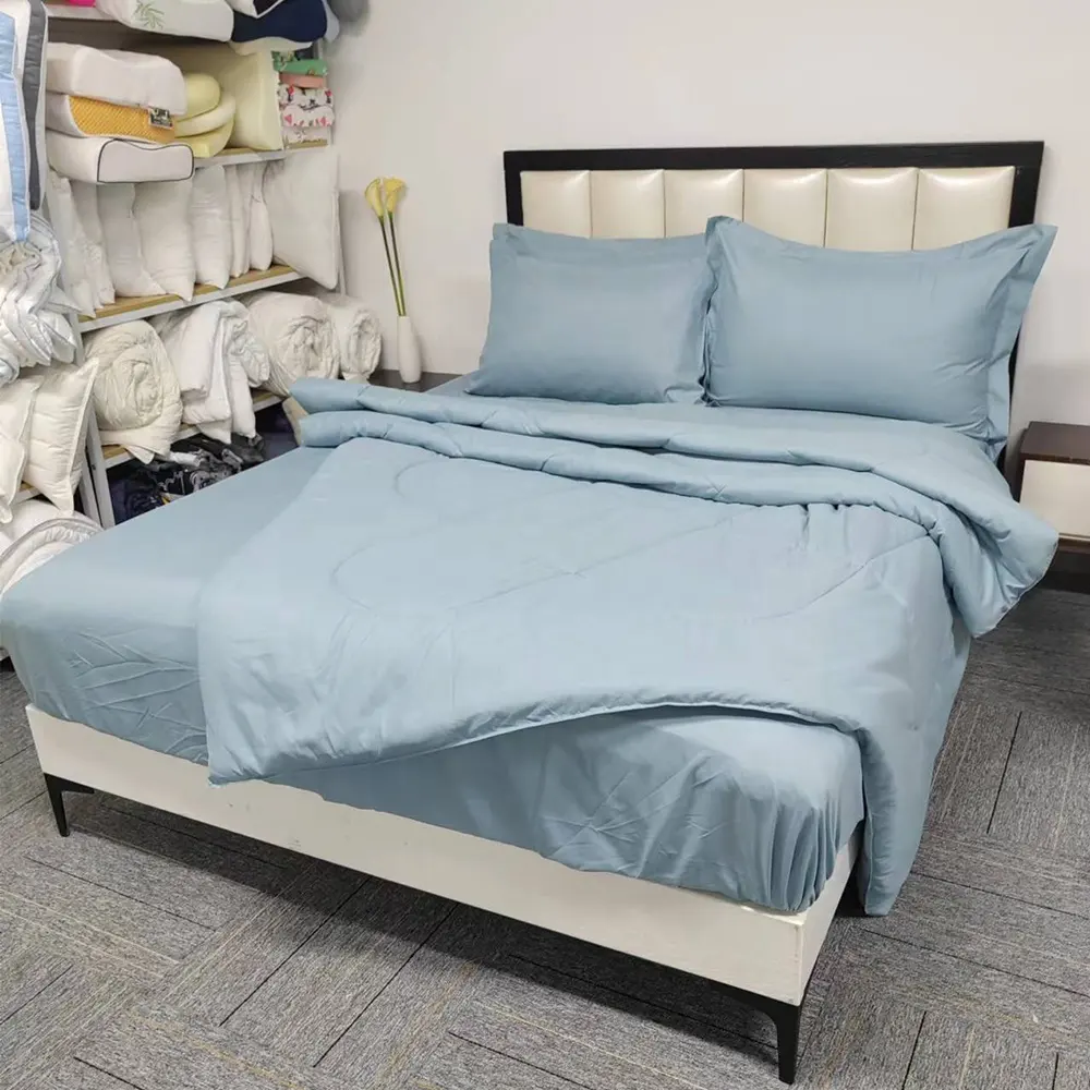 6pcs Comforter Duvet Bedsheets with polyester duvet Filling Microfiber Fabric pillow case