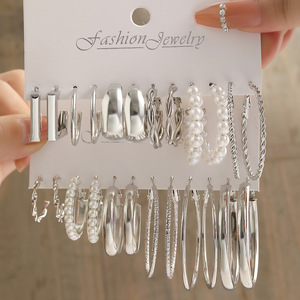 Fashion Hoop Set <strong>Earrings</strong> for Woman Oversize Big <strong>Gold</strong> Drop Round <strong>Dangle</strong> <strong>Earring</strong> N230315 - Product Image 3