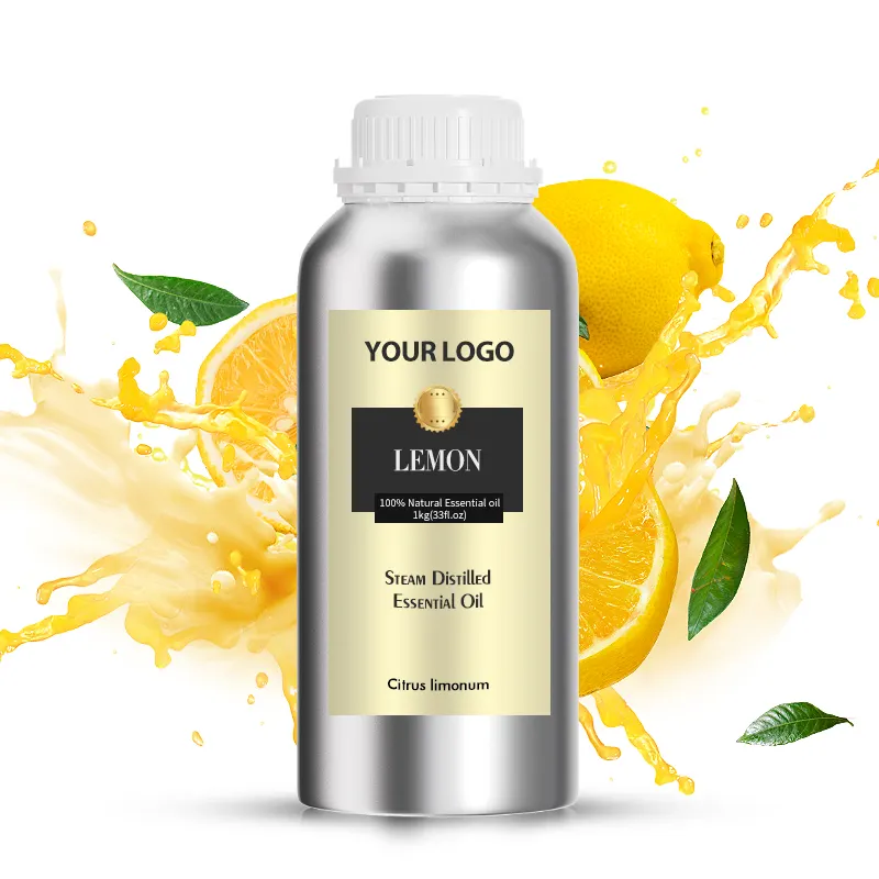 Les fabricants d'huile essentielle de citron exportateur en vrac exportent de l'huile de citron pour les soins cosmétiques de la peau du corps