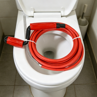 Tuyaux de drainage en plastique DIY pour le nettoyage des égouts, forets filetés pour déboucher les toilettes et les drains de baignoire