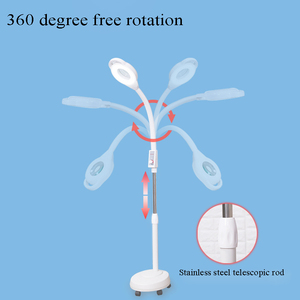 Lámpara de aumento blanca Led Cool White Flexible Beauty Nail Microblading Hair Salon Lámpara de pie para maquillaje permanente con rueda - Product Image 2