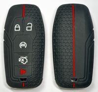 Étui de clé de voiture en silicone durable de haute qualité pour Toyota C-HR, protection intégrale, design nid d'abeille