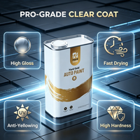 Vernis acrylique transparent haute dureté et brillant avec durcisseur, revêtement UV, vernis automobile transparent, revêtement transparent pour la retouche automobile