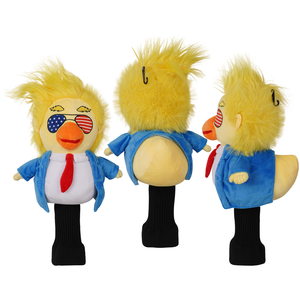 En gros Housse de tête de club de golf en peluche en forme de canard, accessoires de golf amusants et mignons - Product Image 3