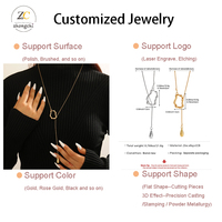 Collier fin en alliage 18 carats avec pendentif goutte d'eau minimaliste, breloques irrégulières et chaîne serpent carrée pour femme