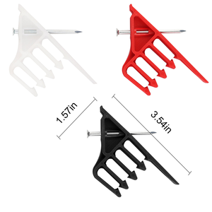 Clips de câble en plastique, système de fixation par encliquetage, organisateur de fils électriques, installation facile, maintien positif, fixation pour montants en bois - Product Image 5