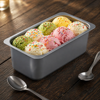 Boîte à crème glacée durable en PP sans BPA, conforme aux normes internationales, pour le service alimentaire international