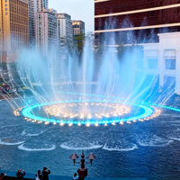 Fontaine musicale aquatique de luxe avec design professionnel personnalisé et durable, grande et petite fontaine flottante pour aménagement paysager lacustre