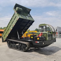 Geländegängiges 8-10 Tonnen Mini-Raupentransportfahrzeug Diesel-Raupendumper zum Verkauf