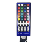 Contrôleur infrarouge RGBW 40 touches, petite boîte blanche, contrôleur de bande LED souple et rigide RGB 12V