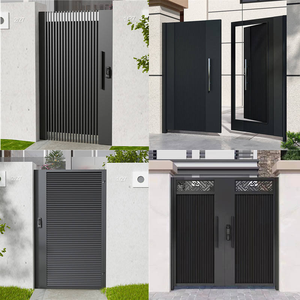 <span class=keywords><strong>Portail</strong></span> coulissant automatique en aluminium sur mesure pour entrée de cour, conception de cadre métallique pour <span class=keywords><strong>portail</strong></span> principal de villa et maison - Product Image 3