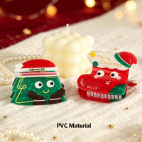 Pinces à cheveux de Noël OEM à marque privée, pinces créatives en PVC, accessoires festifs 3D pour la vente au détail en boutique
