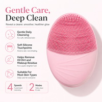Nettoyant visage électrique en silicone tendance et viral, qualité supérieure abordable, cadeau idéal pour les femmes et les adolescentes, soin quotidien indispensable.