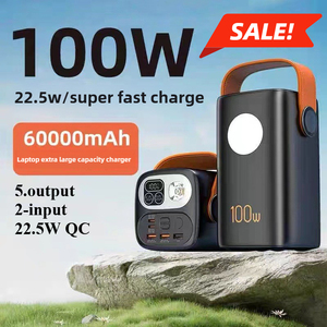 Banco de Energía de Alta Capacidad de 60000 mAh, 100 W, Carga Rápida Bidireccional, Salida USB-C con Pantalla LED, Linterna de Camping para Laptop y Teléfono Inteligente - Product Image 3