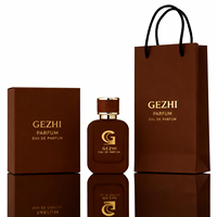 Nouvelle bouteille de parfum en verre transparente et vide de 50 ml avec bouchon à visser, personnalisable pour les étiquettes de logo d'emballage