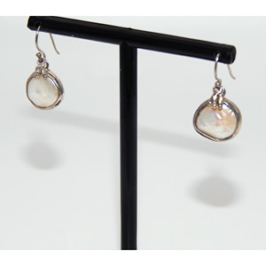 Orecchini pendenti in argento Sterling 925 e perla barocca - Product Image 1