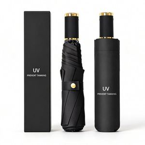 Wholesale Promo Business Gift Custom Color <b>Umbrella</b> Logo Outdoor Waterproof <b>Windproof</b> Uv-Proof Manual Trifold Foldable <b>Umbrella</b> - Product Image 1