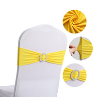 Hôtel mariage banquet chaise couverture arrière décoratif arc chaise bandoulière tissu art élastique reliure