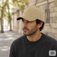 Casquette de baseball en coton vierge ODM, six panneaux, calotte souple, réglable, unisexe, pour les acheteurs en gros en Amérique du Nord