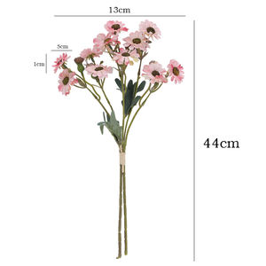 ช่อดอกเบญจมาศมิลานมัดมือ-ดอกไม้ประดิษฐ์ทำจากผ้าไหมสำหรับงานแต่งงานและตกแต่งบ้านจัดส่งเร็ว - Product Image 6