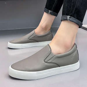 Factory Wholesale <b>Slip</b>-<b>On</b> PU Upper Casual Walking Shoes for <b>Men</b> <b>Sneakers</b> Daily Wear Walking Style Shoes - Product Image 5