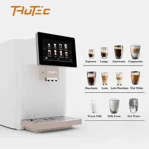 Profesional comercial inteligente Italia negro Latte máquina súper automática de café espresso