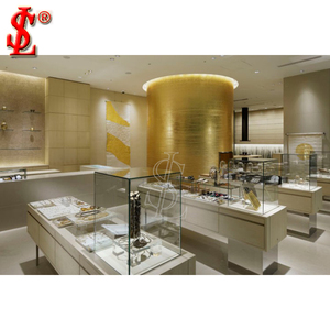 ตู้โชว์เครื่องประดับสีดำด้านสุดหรู เฟอร์นิเจอร์ตกแต่งร้านบูติก เคาน์เตอร์ร้านขายเครื่องประดับ ตู้แบบมินิมอลทันสมัย พร้อมไฟ LED - Product Image 4