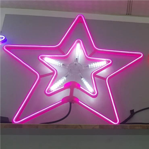 Letrero Luminoso LED de Neón Flexible con Diseño Circular de Estrella de <span class=keywords><strong>Cinco</strong></span> Puntas, Diseño de Doble Color, Varias Especificaciones - Product Image 6
