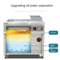 Tecnología de Separación de Aceite y Agua, Freidora Industrial de 40l, Freidora Automática de Papas Fritas con Calentamiento a Gas y Eléctrico