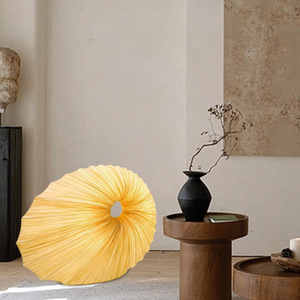 Creative Japanese Style Floor Lamp Yellow Paper Shade <b>LED</b> <b>Light</b> Source Beige Living Room Bedroom <b>Tea</b> Room Lighting - Product Image 1