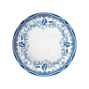 Plato de Cerámica Azul y Blanco con Diseño Floral Moderno y Lujoso, Estilo Vintage para Cocina, Hogar, Bodas - Product Image 4