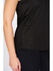 Débardeur noir en polyester pour femme Munns & Mars, haut de sport uni sans manches pour la course à pied - Product Image 2