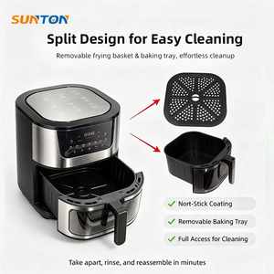 เตาอบไฟฟ้าสเตนเลสสตีลแบบมีหน้าต่างมองเห็นอาหาร ยี่ห้อ SUNTON ปรับแต่งได้ตามต้องการ ขายส่งจากโรงงาน แบบ CKD SKD ปรุงอาหารเร็ว พร้อมฟังก์ชั่นทอดไร้น้ำมัน - Product Image 1