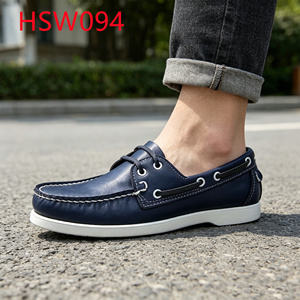 HY, Zapatos Náuticos Delicados Hechos a Mano para Niños y Adultos, Ideales para Vacaciones, Sin Resbalones, de Cuero Suave, Combinan con Todo, Modelo Penny HSW094 - Product Image 2
