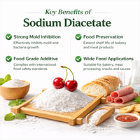 Diacétate de sodium en poudre, conservateur alimentaire E262, additif de contrôle de l'humidité, fournisseur fabricant